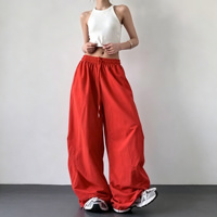 Pantalon ample taille haute décontracté Y2K pour femme, style streetwear tendance et de haute qualité, coupe large pour l'été
