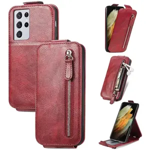 Capa invertível de couro para samsung galaxy, note 10 20 s8 s9 s10 plus s20 s21 s22 ultra a52 a32 celular para iphone xs max 8 14