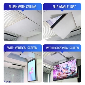 <span class=keywords><strong>Support</strong></span> <span class=keywords><strong>mural</strong></span> <span class=keywords><strong>TV</strong></span> télescopique électrique universel personnalisé Télécommande à mouvement complet cachée <span class=keywords><strong>Support</strong></span> <span class=keywords><strong>TV</strong></span> plafond rabattable pour 32-75in - Product Image 6