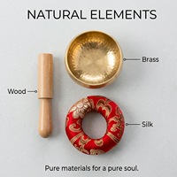 Exquisite Antique Copper Tibetan Singing Bowl-Professional Drum Accessories for Feng Shui & Buddhist Home/Office Use