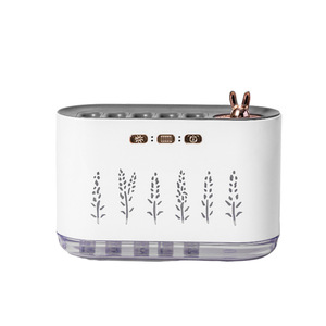 Nuevo <span class=keywords><strong>humidificador</strong></span> de aire USB transfronterizo de plástico, silencioso para el hogar y dormitorio, con cinco orificios de pulverización, aromaterapia, creativo, dinámico, colorido y con sonido. - Product Image 5