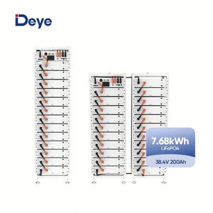แบตเตอรี่ลิเธียมไอรอนฟอสเฟตแรงดันสูงยี่ห้อ Deye ระดับ Tier-1 ขนาด 54KWH-161KWH รุ่น BOS-A-PACK 7.68 โมดูล 38.4V 200AH จากประเทศจีน - Product Image 1