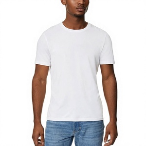 Camiseta de Manga Corta para Hombre, Cuello Redondo, Color Sólido, Corte Regular, Algodón Jersey, Diseño Liso - Product Image 5