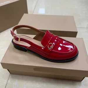Sandalias de Mujer de Alta Calidad 2026, Nueva Marca de Diseñador, Superventas, Negras, Planas, Punta Redonda, Casuales, a la Moda - Product Image 3