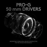 Casque de jeu Logitech G Pro X avec annulation active du bruit (ANC) et écran numérique pour jeux sur ordinateur