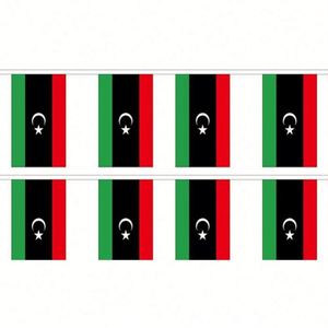 ธงประดับตกแต่งงานอีเว้นท์ระดับชาติ ธงลิเบียใหม่ ทำจากโพลีเอสเตอร์ รูปทรงสี่เหลี่ยมผืนผ้า สำหรับทุกสภาพอากาศ - Product Image 4