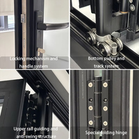 Puerta Corredera de Patio para Exteriores, de Aluminio con Doble Acristalamiento, para Conexión con la Sala de Estar, Diseño Impermeable y Resistente a la Intemperie