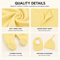 Ensembles de vêtements pour bébé personnalisés AW Factory, vêtements pour nouveau-nés, vêtements pour bébé fille, 6-12 mois, ensemble de combinaison en coton biologique pour bébé