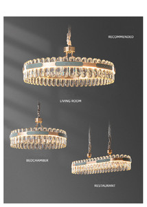 <span class=keywords><strong>Nitecore</strong></span> Cực Ánh Sáng Sang Trọng Phòng Khách Đèn Chùm Pha Lê Biệt Thự Nhà Hàng Đèn Chùm Sang Trọng Thông Minh <span class=keywords><strong>LED</strong></span> Sáng Tạo Vòng Đèn - Product Image 2