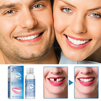 Résine en plastique adhésif pour prothèses dentaires réparation de l'écart des dents faux dents temporaire solide colle granules moulable soin des dents maquillage GG