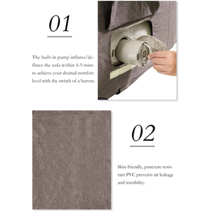 Logo personalizzato per il tempo libero pesante regolabile In Pvc <span class=keywords><strong>divano</strong></span> pieghevole campeggio portatile <span class=keywords><strong>divano</strong></span> <span class=keywords><strong>letto</strong></span> gonfiabile con pompa incorporata - Product Image 3