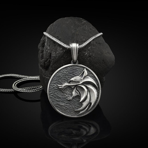 Collier pendentif tête de loup <span class=keywords><strong>en</strong></span> hématite ronde <span class=keywords><strong>en</strong></span> étain de style hip-hop <span class=keywords><strong>en</strong></span> gros OEM Blues <span class=keywords><strong>pour</strong></span> hommes et femmes - Product Image 5