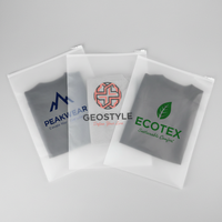 Sacs refermables jetables imprimés sur mesure, emballage poly, emballage en PE pour vêtements, emballage LD pour vêtements, t-shirt, EVA, fermeture éclair en plastique givré, fourrure