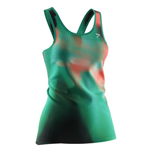 Camiseta Deportiva sin Mangas para Mujer, Diseño Moderno, con Espalda Cruzada y Orificios Cortados con Láser Personalizados - Product Image 3