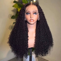 Perruque en cheveux humains indiens ondulés pixie 13x4, 250% cheveux vierges vietnamiens, perruque bouclée profonde pour femmes noires, vague naturelle