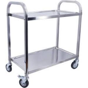 Chariot alimentaire en acier inoxydable à trois couches de qualité supérieure avec mobilité facile et capacité de charge élevée pour la restauration et la cuisine commerciale - Product Image 5