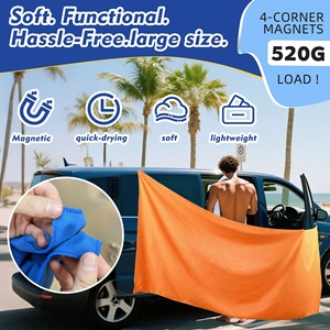 <span class=keywords><strong>Serviette</strong></span> de plage d'été moderne, extra large, pour adulte, à double face, magnétique, en tissu uni, séchage rapide, douce et légère - Product Image 1
