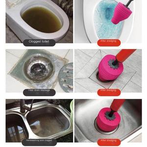 <span class=keywords><strong>Déboucheur</strong></span> <span class=keywords><strong>WC</strong></span> écologique en plastique haute pression <span class=keywords><strong>pour</strong></span> déboucher les tuyaux de toilettes, outil de plomberie <span class=keywords><strong>pour</strong></span> égouts et canalisations - Product Image 5