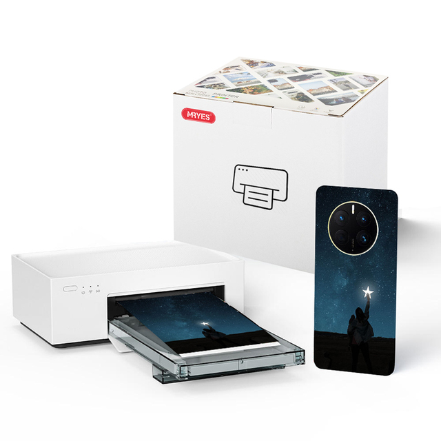 MRYES Mini 3D Relief Phone Back Film DIY Photo Skin Stickers Printer for Mobile Phone Back Films Colorful Printing