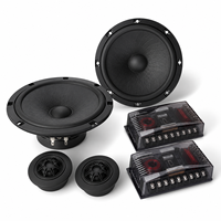 Kit Speaker Woofer Tweeter Karet YINBART dengan Pengontrol Nada Bass Treble, Set Speaker Audio 2 Arah untuk Sistem Suara OEM ODM