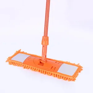 Lazy Magic Rectangle Flat Mop With Steel Pole Handle Convenient Cleaning Tool