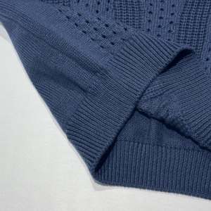 Maglione Estivo Promozionale da <span class=keywords><strong>Donna</strong></span> a Maniche Corte con Collo Rotondo e Design Traforato in <span class=keywords><strong>Maglia</strong></span> - Product Image 5