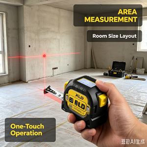<span class=keywords><strong>Misuratore</strong></span> <span class=keywords><strong>Laser</strong></span> Digitale SMMT 3 in 1 con Metro a Nastro in Acciaio ABS da 1,5m, Livella <span class=keywords><strong>Laser</strong></span> <span class=keywords><strong>Metrica</strong></span>/Imperiale, Strumento Portatile - Product Image 3