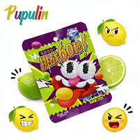 Bonbons durs super acidulés à déguster en 60 secondes, très demandés, personnalisation en gros, bonbons durs acidulés au citron pour enfants