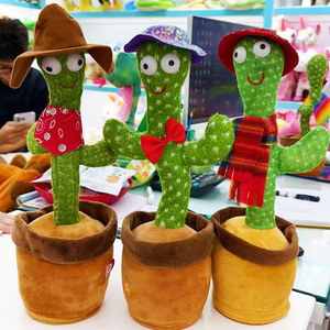 Juguetes de Cactus Bailarín que Habla, Juguete de Peluche con Luces de Colores, Juguetes que Imitan y Cantan para Bebés, 30 Canciones en Inglés - Product Image 5