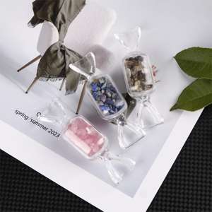 Fanshi sculpté à la main cristal bonbons dégringole pierres usine décoration de la maison modèle de guérison mascotte Premium ancienne catégorie de produit artisanat - Product Image 6