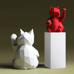 Indoor Hars Kat Standbeeld Sculptuur Woondecoratie - Product Image 5