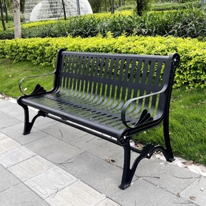 مقاعد حديقة الحديد الزهر للأماكن العامة الزخرفية - Product Image 5