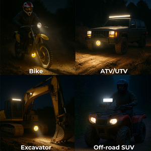 Phổ 10-60V 20Watts Led Xe đèn sương mù điều kiện mới cho xe hơi và xe máy làm việc hệ thống chiếu sáng - Product Image 6