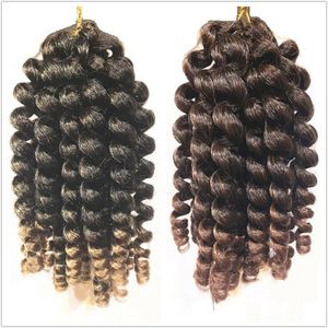 Trenza de pelo de ganchillo de 8 pulgadas, extensiones sintéticas onduladas por agua, pelo trenzado rizado, Marley, precio al por mayor - Product Image 5