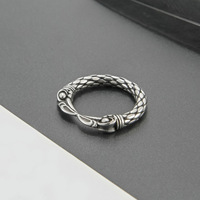 Rétro Punk Acier Inoxydable Aigle Bec Anneau Hommes Gothique Viking Bijoux Hip Hop Moto Biker Cadeau 316L Dominateur Animal Forme