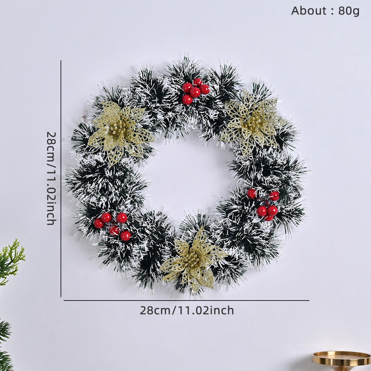 Couronne de Noël vert1