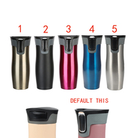 Thermos classique incassable anti-fuite 420 ml 14 oz en acier inoxydable, style tasse de voyage à double paroi sous vide, isolation 12-24h