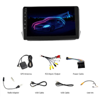 Pour PEUGEOT 2008 2015- Autoradio Multimédia Lecteur DVD GPS Navigation Stéréo Écran Tactile Android 10.0