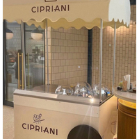 Chariot à crème glacée entièrement automatique Pro V4 en acier inoxydable, capacité de 40 L/H, à base de lait, certifié CE et NSF, machine à gelato