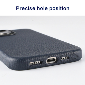 เคสโทรศัพท์มือถือหนังแท้ลายลิ้นจี่ใหม่สำหรับ iPhone 13/14/15/16ป้องกันการตกหล่นและทนทานต่อการสึกหรอ - Product Image 5