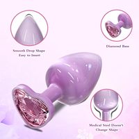 Analplugs für Anfänger Erwachsenen-Analspielzeug mit Herzförmigem G-Punkt Sexspielzeug für Einsteiger Unisex Frauen und Männer Paare