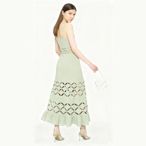 Elegante Vestido <span class=keywords><strong>de</strong></span> Noche Ajustado con Tirantes Espagueti y Aberturas, Vestido <span class=keywords><strong>de</strong></span> Cóctel Elegante para Mujer - Product Image 6