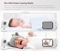 Nouveau Moniteur Bébé VB603 Pro 720p avec Caméra Sans Fil 3,5 Pouces 2,4G, Interphone Bidirectionnel, Détection de Pleurs et de Température