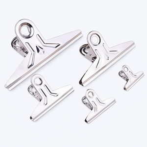 Pince à documents en acier inoxydable de différentes tailles pour le bureau et le rangement de documents - Product Image 1