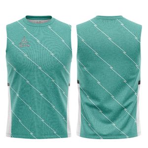 Nueva camiseta de gimnasio de entrenamiento de fútbol de alta calidad para hombre, chaleco de entrenamiento de fútbol de poliéster transpirable sin mangas - Product Image 4