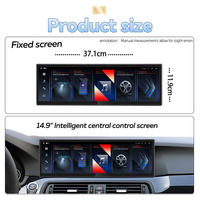 Écran tactile de voiture 14,9 pouces, CarPlay sans fil, lecteur DVD de voiture Android, GPS pour BMW Série 5 GT F10 F11 F07 F18 G30 G38 2010-2019