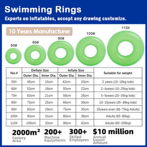 Bouées de <span class=keywords><strong>piscine</strong></span> gonflables en PVC personnalisées OEM pour l'été, <span class=keywords><strong>avec</strong></span> logo imprimé, pour adultes et enfants - Product Image 3