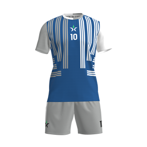 Ensemble de <span class=keywords><strong>football</strong></span> personnalisable haut de gamme, motif rayé noir, rouge et blanc sophistiqué, léger, respirant, prêt pour les matchs - Product Image 5