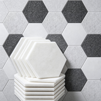 Panneaux acoustiques hexagonaux auto-adhésifs en feutre insonorisant haute densité pour fabricants (vente en gros)