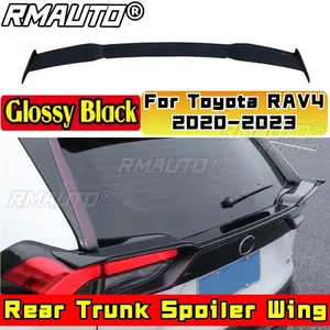 Aileron de toit arrière de voiture en plastique ABS, kit carrosserie, pour Toyota RAV4 2019-2023, pièce de modification d'aileron de toit arrière - Product Image 1